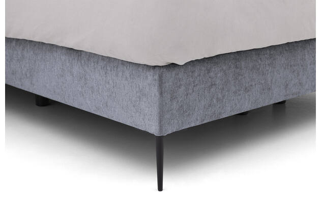 Goossens boxspring ease solid incl matras grijs stof - 8230510-05