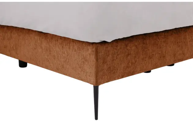 Goossens boxspring ease solid incl matras bruin stof - 8230511-05