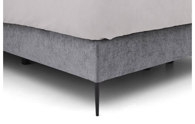 Goossens boxspring ease solid incl matras grijs stof - 8230512-05