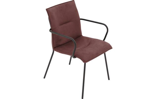 Goossens eetkamerstoel milan rood micro leer - 8231011-04