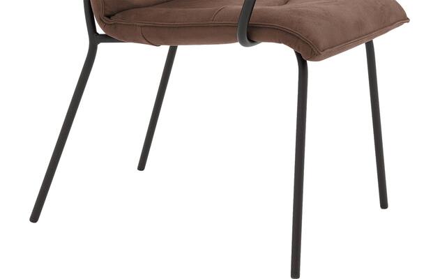 Goossens eetkamerstoel milan bruin micro leer - 8231015-05