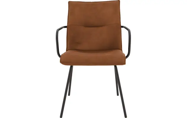 Goossens eetkamerstoel milan bruin micro leer - 8231018-03