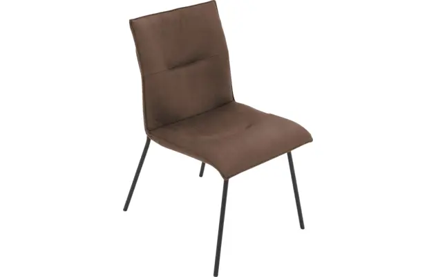 Goossens eetkamerstoel milan bruin micro leer - 8231020-04