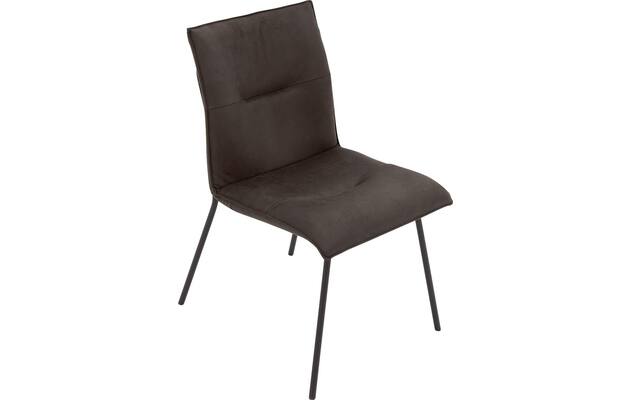 Goossens eetkamerstoel milan bruin micro leer - 8231021-04