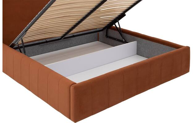 Goossens bedframe carte oranje stof - 8231026-09