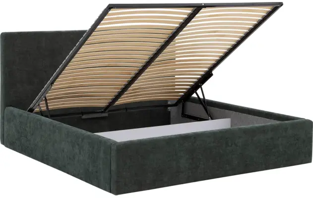 Goossens bedframe mysen storage groen stof - 8231027-07