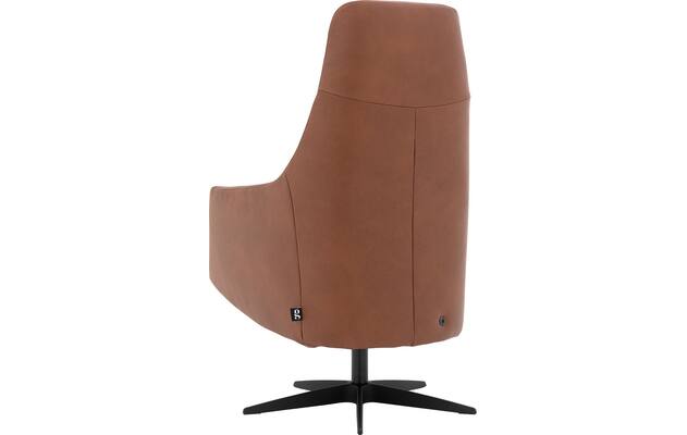 Goossens excellent relaxstoel lecce bruin leer - 8231287-03