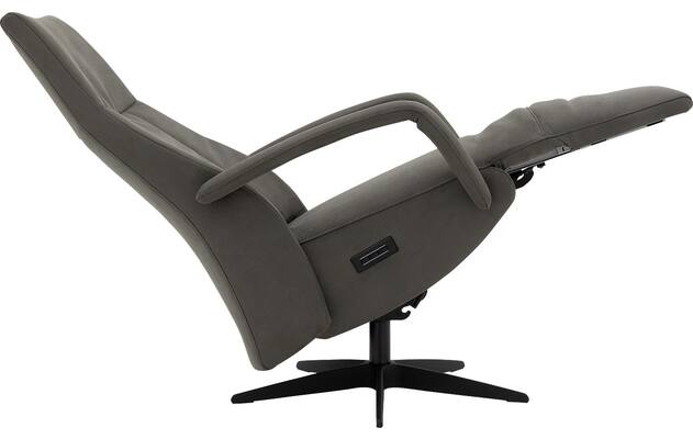 Goossens excellent relaxstoel loreto grijs micro leer - 8231288-08