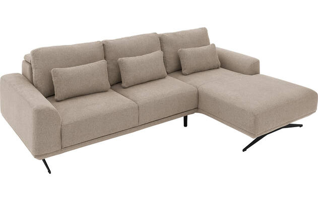 Goossens excellent loungebank princess beige stof - 8231518-gespiegeld-13