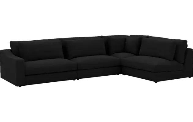 Goossens hoekbank odette zwart stof - 8231539-goossens-odette-bank-stof-zwart-04