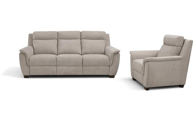 Goossens excellent fauteuil vlore bruin stof - 8233596-07