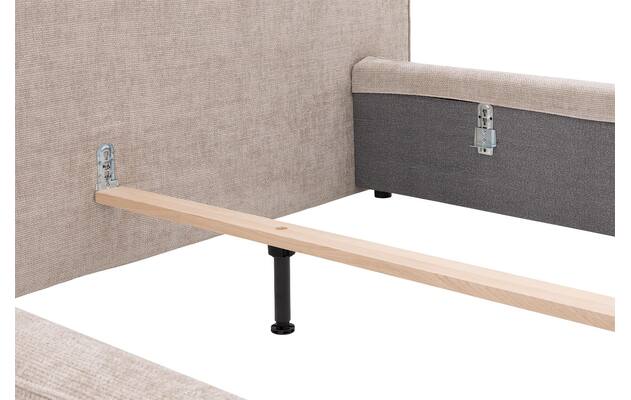 Goossens gestoffeerd bedframe trentino beige stof - 8233654-goossens-trentino-bedframe-stof-08