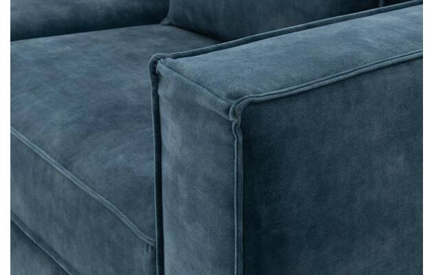 Goossens hoekbank chambre blauw stof - 8233695-gespiegeld-08
