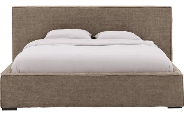 Goossens gestoffeerd bedframe trentino bruin stof - 8234530-goossens-trentino-bedframe-stof-02