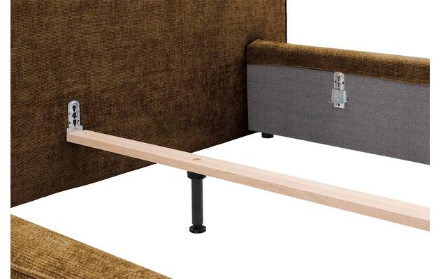 Goossens gestoffeerd bedframe trentino bruin stof - 8234531-goossens-trentino-bedframe-stof-08