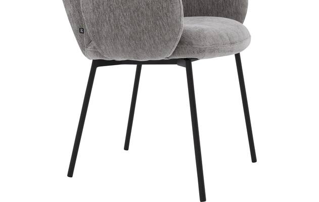 Goossens basic eetkamerstoel eller bruin stof - 8234681-goossens-eller-eetkamerstoel-stof-bruin-06