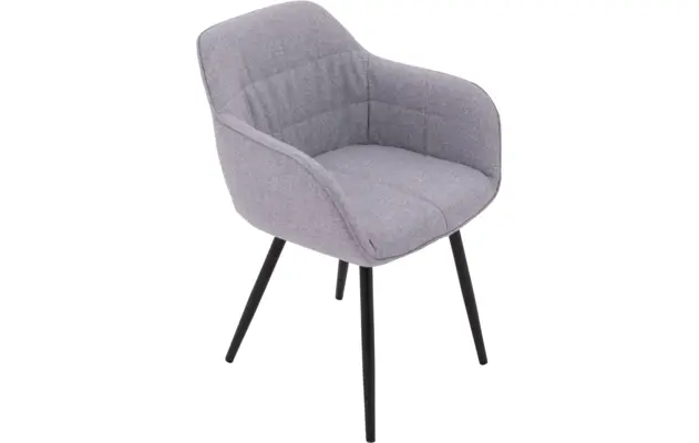 Goossens basic eetkamerstoel lize grijs stof - 8235237-goossens-basic-lize-eetkamerstoel-stof-grijs-05