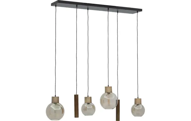 Goossens hanglamp aurora zwart metaal - 8235336-04