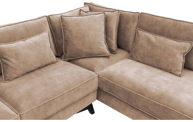 Goossens hoekbank chambre bruin stof - 8235557-goossens-chambre-bank-stof-bruin-06