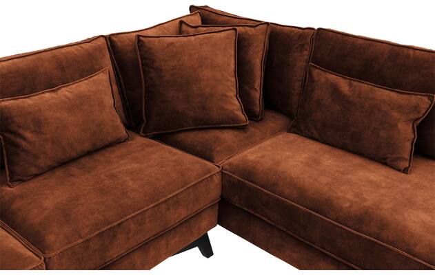 Goossens hoekbank chambre bruin stof - 8235560-goossens-chambre-bank-stof-bruin-06