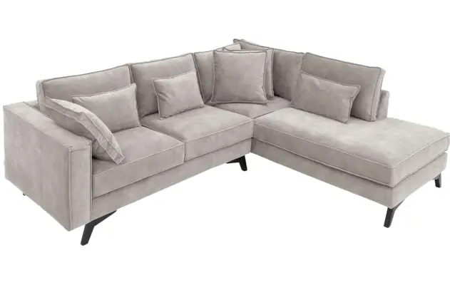 Goossens hoekbank chambre grijs stof - 8235566-goossens-chambre-bank-stof-grijs-05