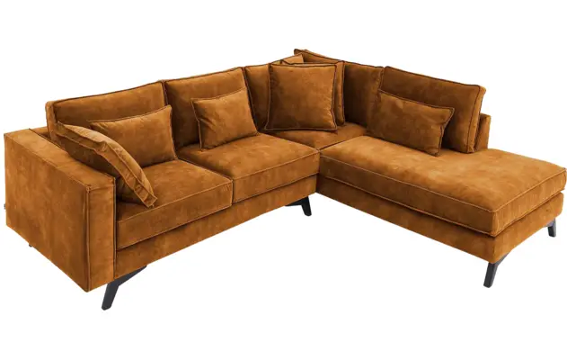 Goossens hoekbank chambre bruin stof - 8235570-goossens-chambre-bank-stof-bruin-05