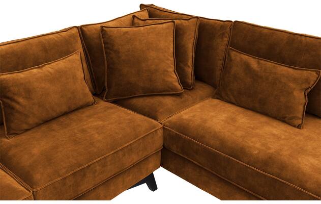 Goossens hoekbank chambre bruin stof - 8235570-goossens-chambre-bank-stof-bruin-06