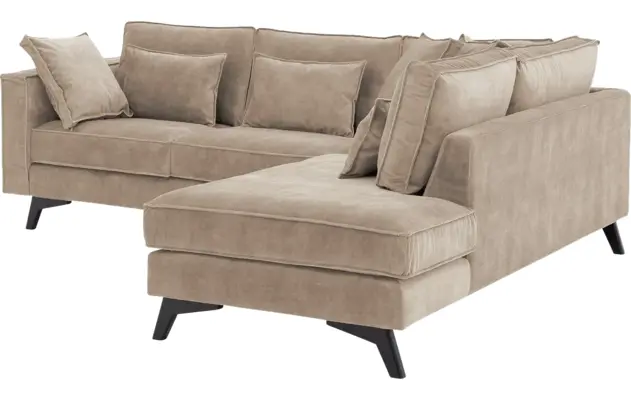 Goossens hoekbank chambre beige stof - 8235571-goossens-chambre-bank-stof-bruin-04