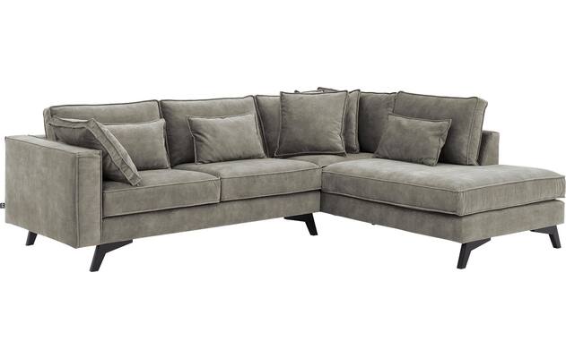 Goossens hoekbank chambre grijs stof - 8235577-goossens-chambre-bank-stof-grijs-02