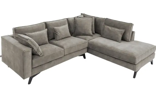 Goossens hoekbank chambre grijs stof - 8235577-goossens-chambre-bank-stof-grijs-05