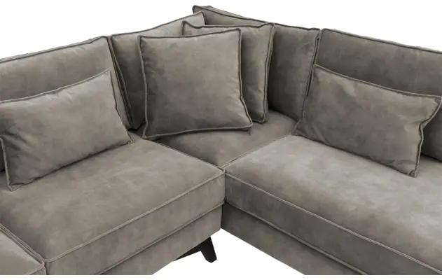 Goossens hoekbank chambre grijs stof - 8235577-goossens-chambre-bank-stof-grijs-06