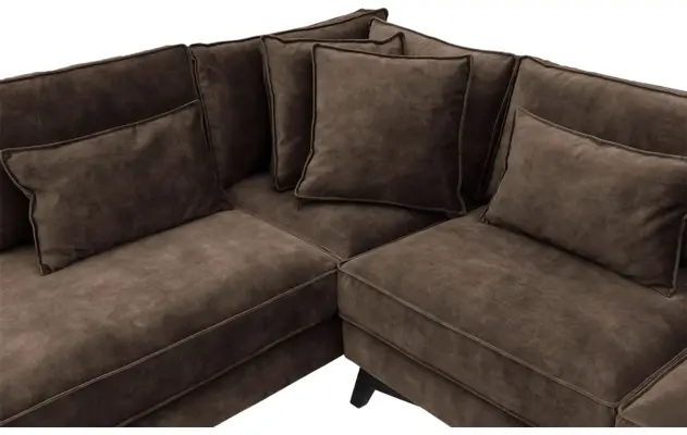 Goossens hoekbank chambre bruin stof - 8235583-goossens-chambre-bank-stof-bruin-06
