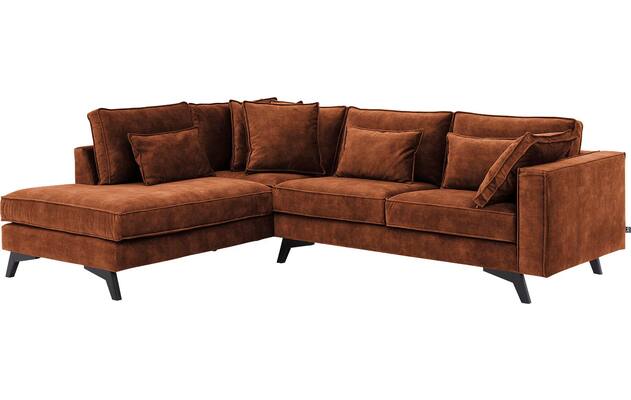 Goossens hoekbank chambre bruin stof - 8235585-goossens-chambre-bank-stof-bruin-02
