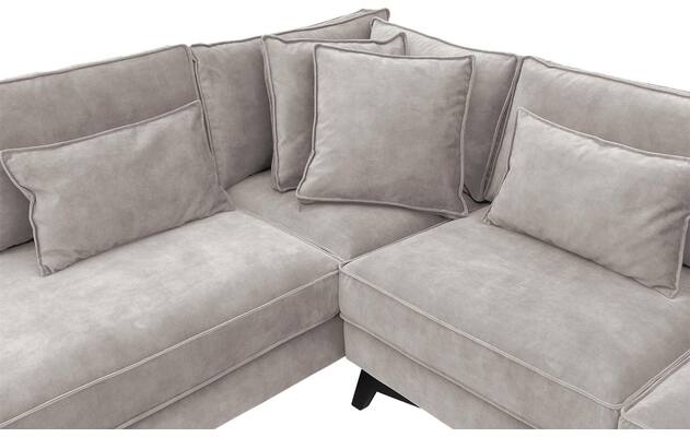 Goossens hoekbank chambre grijs stof - 8235591-goossens-chambre-bank-stof-grijs-06