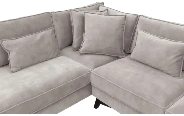 Goossens hoekbank chambre grijs stof - 8235591-goossens-chambre-bank-stof-grijs-06