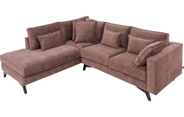 Goossens hoekbank chambre roze stof - 8235593-goossens-chambre-bank-stof-roze-05