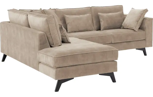 Goossens hoekbank chambre beige stof - 8235596-goossens-chambre-bank-stof-bruin-04