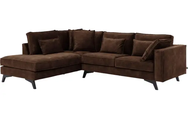 Goossens hoekbank chambre bruin stof - 8235601-goossens-chambre-bank-stof-bruin-02