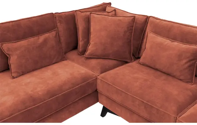 Goossens hoekbank chambre roze stof - 8235604-goossens-chambre-bank-stof-roze-06