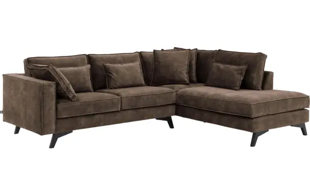 Goossens hoekbank chambre bruin stof - 8235608-goossens-chambre-bank-stof-bruin-02