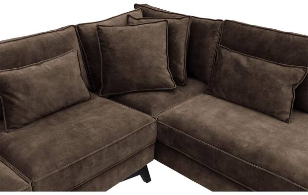 Goossens hoekbank chambre bruin stof - 8235608-goossens-chambre-bank-stof-bruin-06