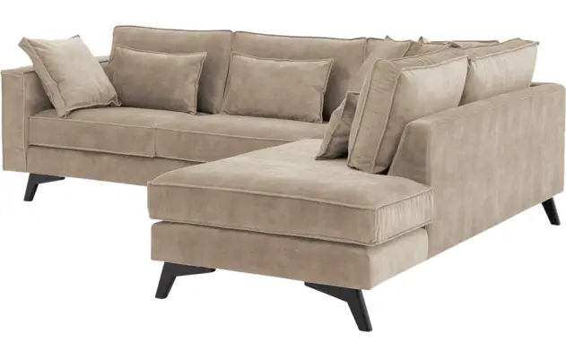 Goossens hoekbank chambre beige stof - 8235621-goossens-chambre-bank-stof-bruin-04