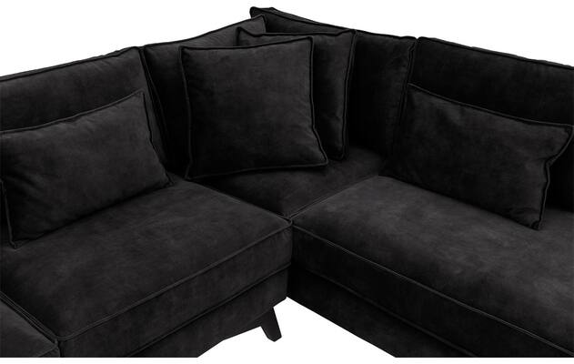 Goossens hoekbank chambre grijs stof - 8235625-goossens-chambre-bank-stof-grijs-06