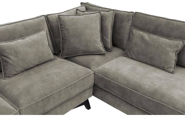 Goossens hoekbank chambre grijs stof - 8235627-goossens-chambre-bank-stof-grijs-06