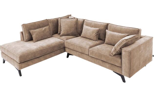 Goossens hoekbank chambre bruin stof - 8235632-goossens-chambre-bank-stof-bruin-05