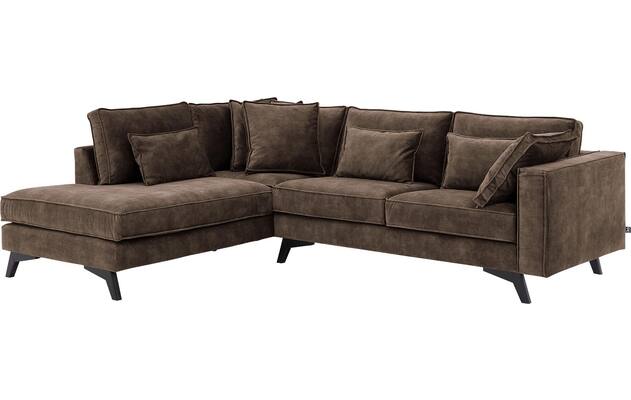 Goossens hoekbank chambre bruin stof - 8235633-goossens-chambre-bank-stof-bruin-02