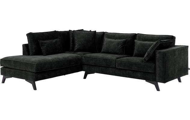 Goossens hoekbank chambre zwart stof - 8235639-goossens-chambre-bank-stof-zwart-02
