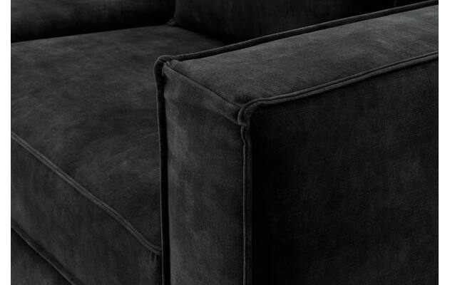 Goossens hoekbank chambre zwart stof - 8235639-goossens-chambre-bank-stof-zwart-07