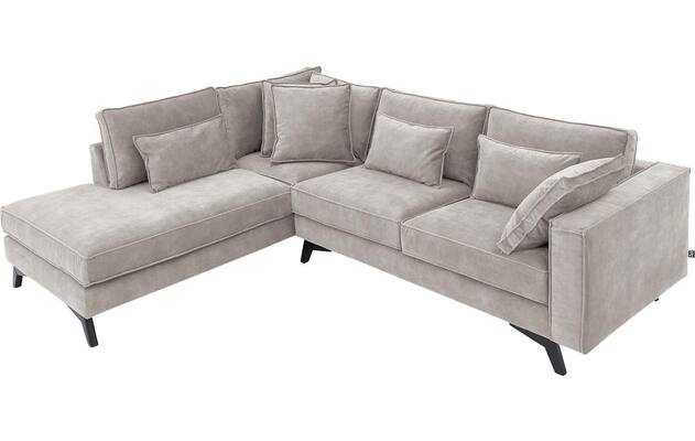 Goossens hoekbank chambre grijs stof - 8235641-goossens-chambre-bank-stof-grijs-05
