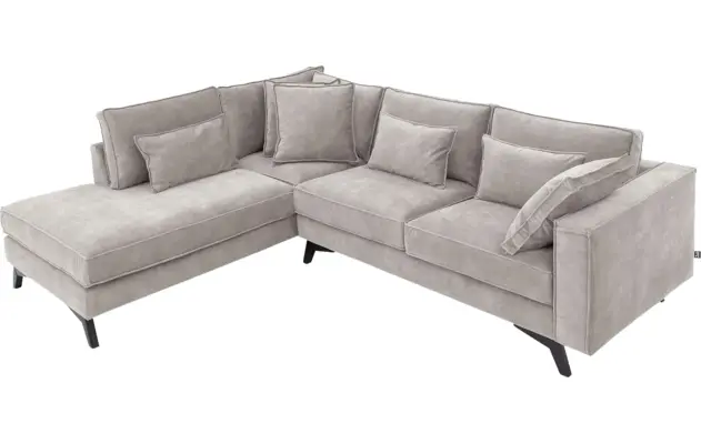 Goossens hoekbank chambre grijs stof - 8235641-goossens-chambre-bank-stof-grijs-05